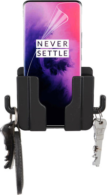 M/S DSNS Wall Stand for charging | AC/TV Remote Holder Phone Stand Pack OF 1 Black Mobile Holder