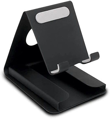 ALORNIKA Metal Mobile Stand with Visiting Card Holder - Powder Coated Anti Slip Mobile Holder