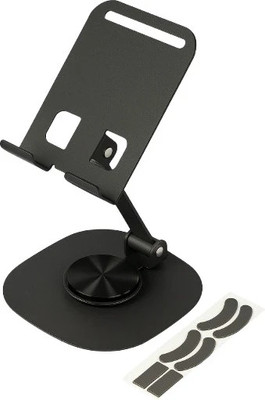 vistoraaa Heavy Aluminum Metal Stand-With 360° Rotating Base-Adjustable Angle-Anti-Skid Mobile Holder