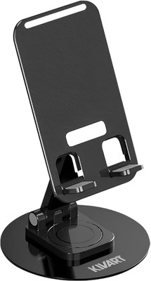 KIVART Flexifit Mobile Universal Stand | 360º Rotation | For Phones and Tablets - Black Mobile Holder