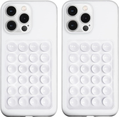 Meyaar 2 Pack Silicone Suction Phone Case Mount Phone Grip for Smartphones Mobile Holder