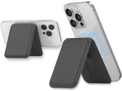 Clickcase KickStand Magnetic Magsafe Wallet For iphone 17/16/15/13/12 Series Mobile Holder