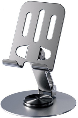 Hespa 360° Rotating Desk Stand - Foldable Aluminum Holder for Phones & Tablets Mobile Holder