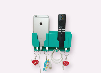 CIHROX Wall Phone Holder Kitchen Useful Gadget A/C/TV Storage box (4 HOOKS) Mobile Holder