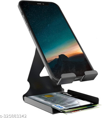 GizmoGrid Mobile Phone Stand | Inbuilt Cable Organiser and Card Holder | Pack of 1 Mobile Holder