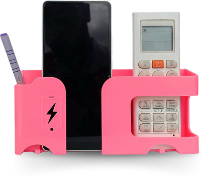 CIHROX Multi-Purpose Wall Mount Smartphone holder. AC TV Remote and Key Chain Hanging Mobile Holder