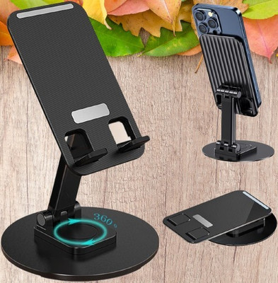 PRZEMEK 360 Rotating Cell Phone Stand Adjustable Metal Mobile Phone Stand Mobile Holder