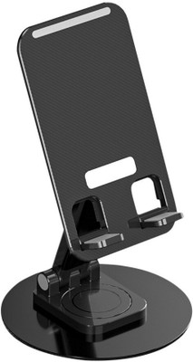 BROLAVIYA 360 Degree Rotation Desktop Mobile / Tablet Stand With Foldable Design Mobile Holder