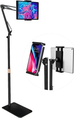 Hold up Tablet Floor Stand Adjustable Height Angle Extension Arm Fits 4.7-12.9 inch iPad Mobile Holder