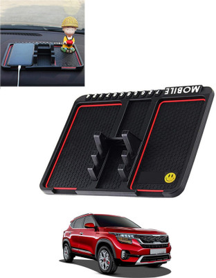 AYW Silicone Tray Mat For  Kia Seltos(Black)