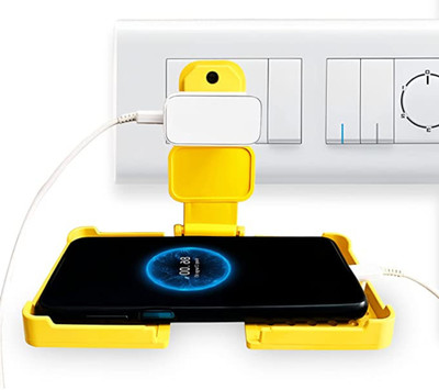 Chaebol NEW TRENDING WALL HOLDER CHARGING PAD WITH GLOSSY LOOK AND STRONG BODY STAND Mobile Holder