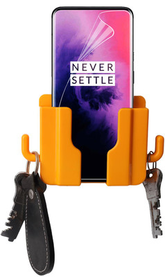 Flipkart SmartBuy Wall Mount Phone Holder Mobile Charging Stand With 2 Hook Remote Stand Pack OF 1 Mobile Holder