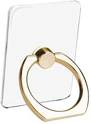 befunky Transparent Phone Ring Stand Holder (Transparent Gold Square) Mobile Holder