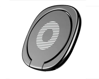 P s retail Rotatable Finger Ring Phone Holder - Black - 1 Pc/Pack Mobile Holder