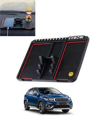 AYW Silicone Tray Mat For  Maruti Suzuki S-Cross(Black)