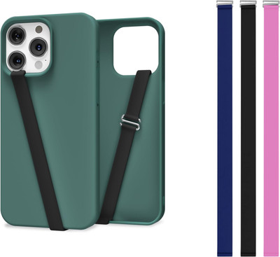 mizi 3 Pack Of Silicone Loop - (Black/Blue/Pink) (Medium) Mobile Holder