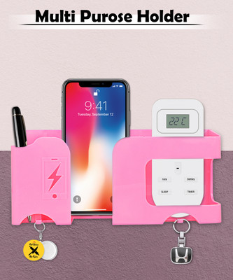 Flipkart SmartBuy Multi-Purpose Wall Mount Smartphone holder. AC TV Remote and Key Chain Hanging Mobile Holder