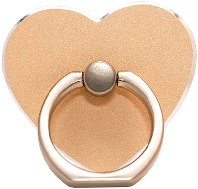P s retail Heart Shape Mobile Phone Ring Holder - (Beige) - 1 Pc/Pack Mobile Holder