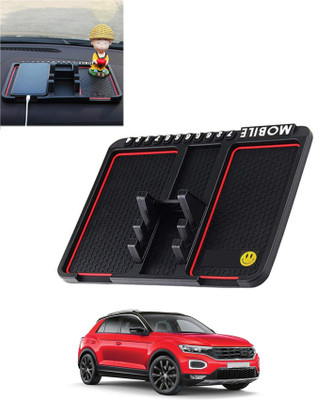 AYW Silicone Tray Mat For  Volkswagen Universal For Car(Black)