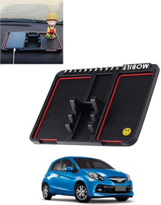 AYW Silicone Tray Mat For  Honda Brio(Black)