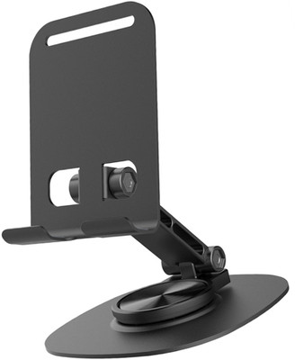 Chaebol Desktop 360 Rotating Base, Aluminium Metal /Tablet Stand 4-13 Inch, Silver Mobile Holder