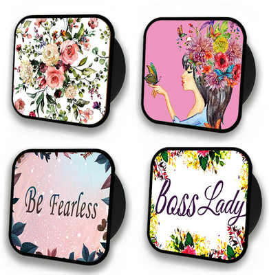 Galaxsia Premium Pack of 4 Floral-12 Mobile Grip Stand for Phones Mobile Holder