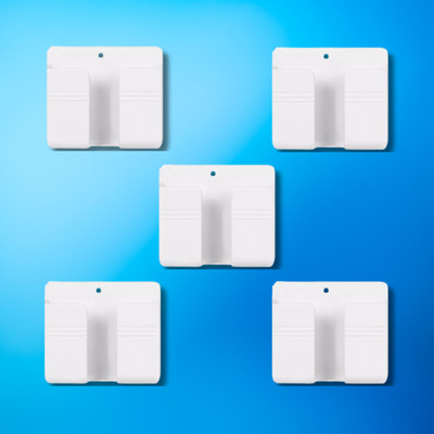 RUNMEX Wall-Mounted Adhesive Mobile & Remote Holder PACK OF 5 Mobile Holder