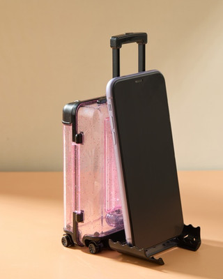 Expro Briefcase Style Fancy Stand with Glitter Storage Compartment and Latest Design Mobile Holder