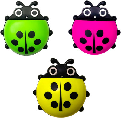 thekiteco. Ladybug Wall Mount Mobile Holder Wall Mount Phone with charging port - Pack of 3 Mobile Holder