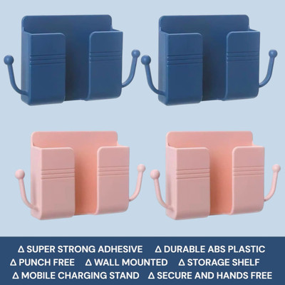 AirSoft Mobile Charging Organizer for Wall Mount with Hooks and Storage Features Mobile Holder