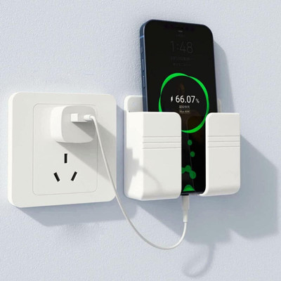 Zebur Wall Mounted Stand Mobile Holder Mobile Wall Mount for charging (pack of 1pcs) Mobile Holder