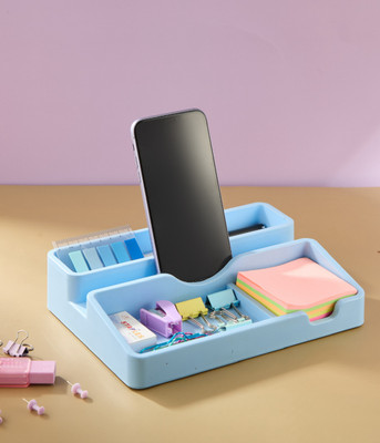 Flipkart SmartBuy Four compartment multipurpose Mobile holder with Desk Organizers office and home Mobile Holder