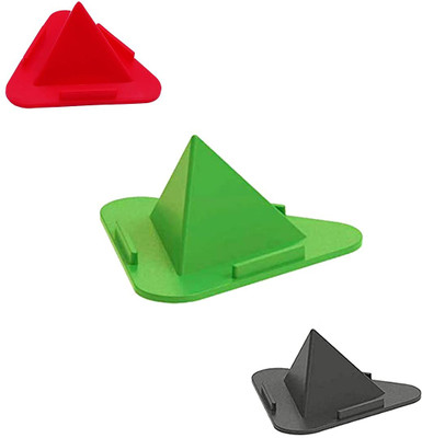 MICROBOTS 3-Sided Triangle Desktop Stand Mobile Phone Pyramid Shape 3 Pcs Mobile Holder
