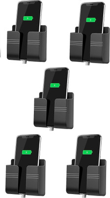 Zebur Wall Mounted Stand Mobile Holder Mobile Wall Mount for charging (pack of 5pcs) Mobile Holder