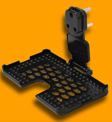 AirSoft Black Wall-Mounted Phone Holder Universal Multipurpose Charging Socket Y Mobile Holder