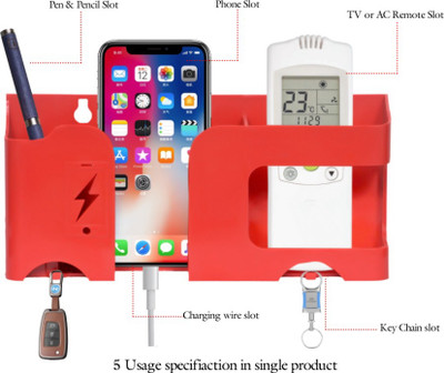 Expro Multipurpose Charging pad with Remote holder, Pen Stand and Key Chain Holder Mobile Holder