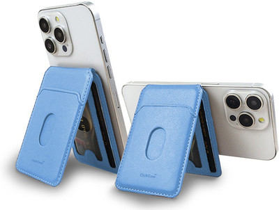 Clickcase Magsafe Magnetic Closure Wallet for iPhone 16/15/14/13/12 Series, Card Slot & Mobile Holder