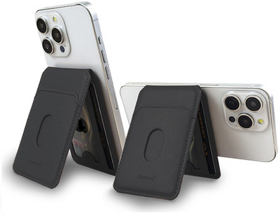 Clickcase Magsafe Magnetic Closure Wallet for iPhone 16/15/14/13/12 Series, Card Slot & Mobile Holder