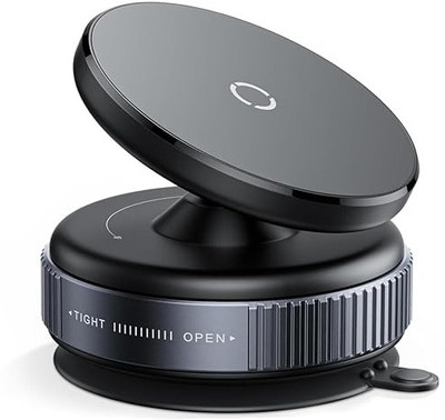 S AND S ENTRTPRISE Universal Magnetic Phone Holder | Suction Cup Mount for Car & Desk Mobile Holder