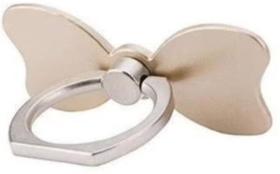 P s retail Cute Metal Bow Mobile Phone Ring Holder with Stand - Golden - (1 Pc/Pack) Mobile Holder