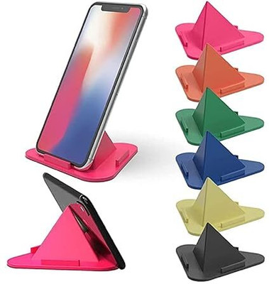 VEKIN (Pack of 6) Portable Three-Sided Triangle Stand Mobile Paradise Pyramid Shape Mobile Holder