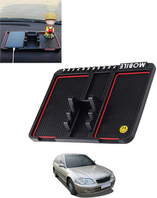 AYW Silicone Tray Mat For  Honda City(Black)