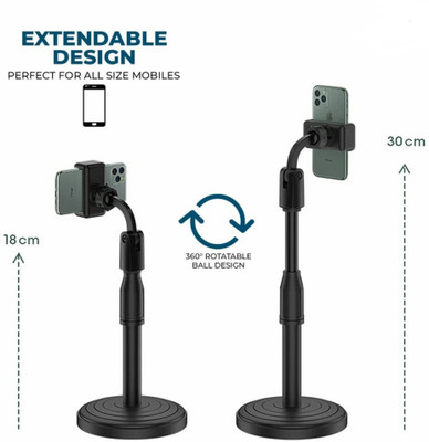Nayra Height Adjustable 360° Rotatable Foldable Mobile Phone Stand Mobile Holder