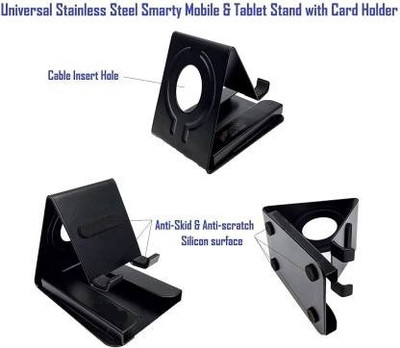 7Eleven Enterprise Stand with Visiting Card Holder All Smartphones Fit for table Mobile Holder Mobile Holder