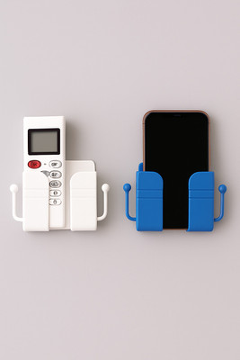 DesiKart Pack of 2 Wall Mount Mobile Holder For Phone Charging Ac\Tv Remote & Keychains Mobile Holder
