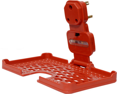 Expro Tejas Multi Purpose Mobile Stand Plastic Holder With Night Lamp Light(Red) Mobile Holder