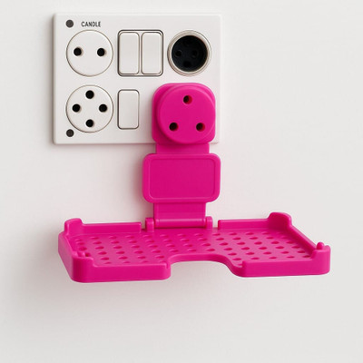Seth Sons Multi-Purpose Mobile Charging Wall Stand Plastic Holder Universal Socket Mobile Holder