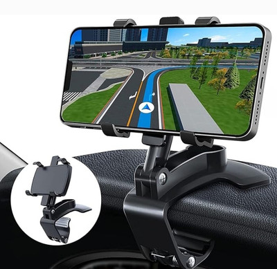 TECHGEAR Car Mobile Holder for Dashboard(Black)