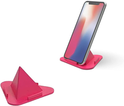 Velco Universal Portable Three-Sided Pyramid Shape Desktop/Table Mobile Stand|Pack-1| Mobile Holder