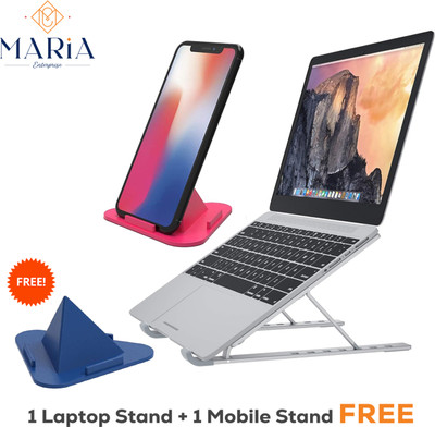 Bathurst Get Mobile stand FREE with Aluminum Alloy Adjustable,Portable,Multi purpose Laptop_Stand Laptop Stand